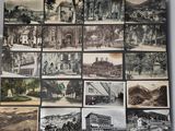 an old photo of a bunch of pictures of buildings and buildings