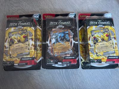 3 Deck Pokemon - Lot vendu sans TVA récupérable