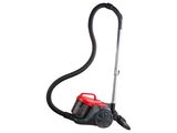 un aspirateur rouge et noir sur fond blanc