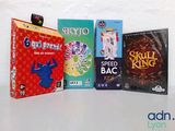 a lot of video games that are on the table