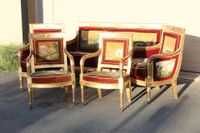 Partie de mobilier de salon en bois stuqué doré comprenant u… (photo 3)