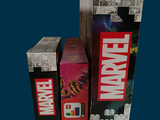 three boxes that are stacked on top of each other