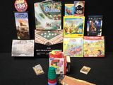 the contents of a board game are laid out on a table