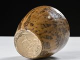 a close up of a wooden baseball bat on a table