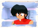 cartoon of a boy in a red shirt looking out of a window