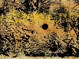 une image représentant un tableau noir et jaune avec un trou au milieu