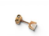 an image of a pair of gold earrings with a white stone