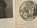an old book with a picture of a man and a woman