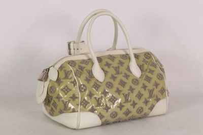 LOUIS VUITTON - Sac porté main Speedy Round 27 en cuir blanc…