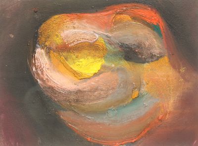 Ecole contemporaine du Xxe siècle, Composition, huile sur pa…