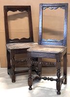 Deux petites chaises, dans le goût du XVIIe siècle