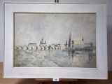 une image d'une image d'une peinture sur un chevalet