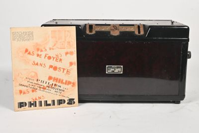 Philips Poste secteur type 2511 en fonte et philite, avec sa…