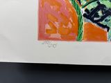 une photo d'un tableau représentant une fleur dans un vase