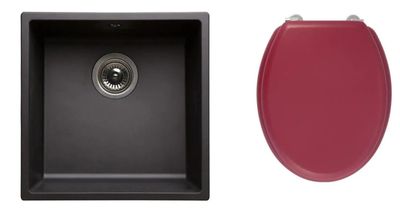 Lot de 2 articles composé de : 1 Evier cuisine à encastrer 1… - Photo 1