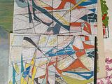 a picture of a collage of art on the wall