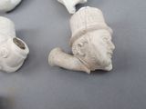 a group of white objects that are on a table