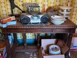 a table with a lot of plates and bowls on it
