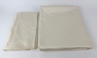 deux morceaux de tissu blanc superposés