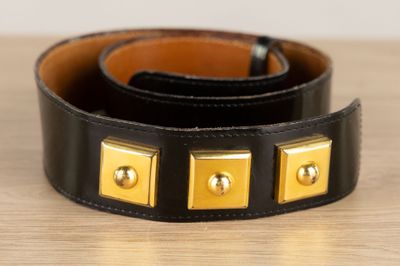 HERMES Paris 24 Faubourg Saint Honoré - Ceinture "Piano", cu…