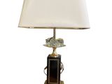 an image of a table lamp with a bird on top of it