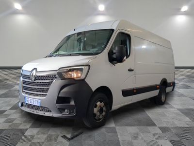 a white van that is parked in a room
