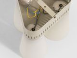 an image of a white object with wires in it