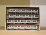 a box that has a bunch of train cars in it