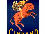 Reproduction encadrée du vermouth Cinzano, par la boutique « War is Hell »