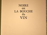 the cover of the book noire et la bouche d ' win