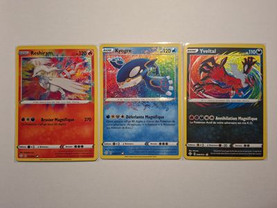 "Collection-PokÉMon-Cartes : Reshiram / Kyogre / Yveltal Ama…