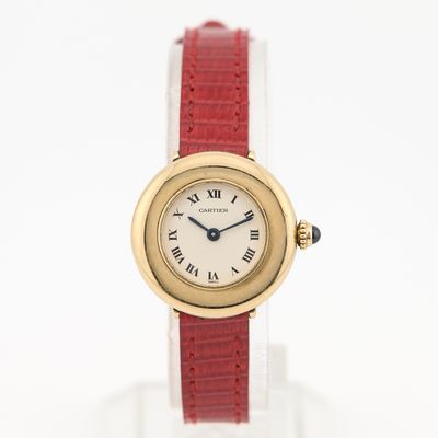 Montre-bracelet Cartier pour femme en or jaune 18 carats