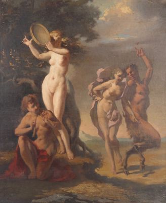 une image représentant un tableau d'une femme nue tenant un miroir