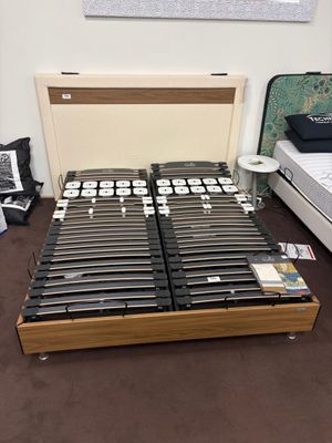 Sommier double 2 x 80 x 200 cm, longueur 2 mètres, électriqu… - Photo 1