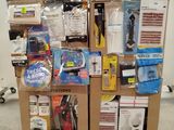 a pallet with many items on top of it