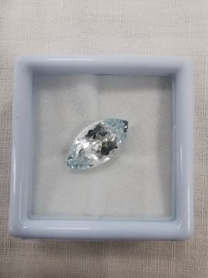TOPAZE blue VVS Brésil marquise 18,2 x 9,6 8,25ct