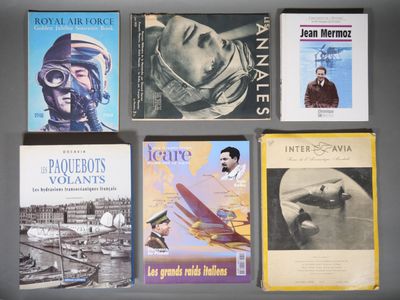 AVIATION Réunion d'ouvrages et brochés comprenant : - LEGRAN…
