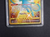 an image of a pokemon card with a blue and yellow design on it