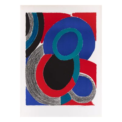 an image of a picture of a painting with circles on it
