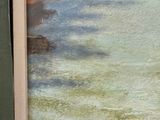 a picture of a painting of a boat in the water