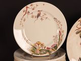 two plates that are sitting on top of each other