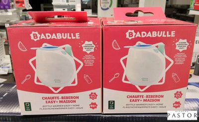 deux boîtes de purificateurs d'air Gababulle exposées dans un magasin