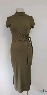 SCOTCH & SODA - Robe longue en viscose verte - Taille S - Ne…