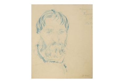 Léonide Romanovitch SOLOGUB (1884-1956) Portrait de paysan