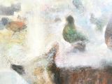 un tableau représentant deux oiseaux posés sur une table