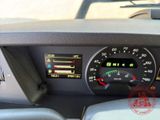 a close up of a car dashboard with a speedometer