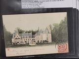 a picture of a picture of a castle with a stamp on it