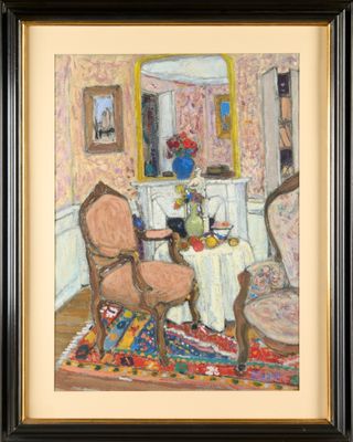 Marko STUPAR (1936-2021). Intérieur à la cheminée. - Photo 1