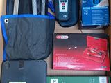 a box full of electronic equipment that is in the box