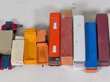 a lot of books that are lined up on a table